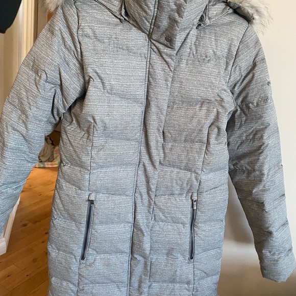 COLUMBIA WOMEN'S MONTFERLAND MID JACKET CITY GREY TEXTURE Parka coat - Picture 5 of 7